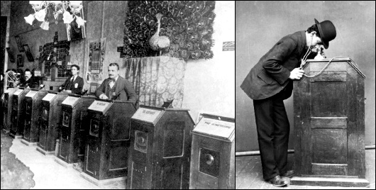 utilisation d'un kinetoscope